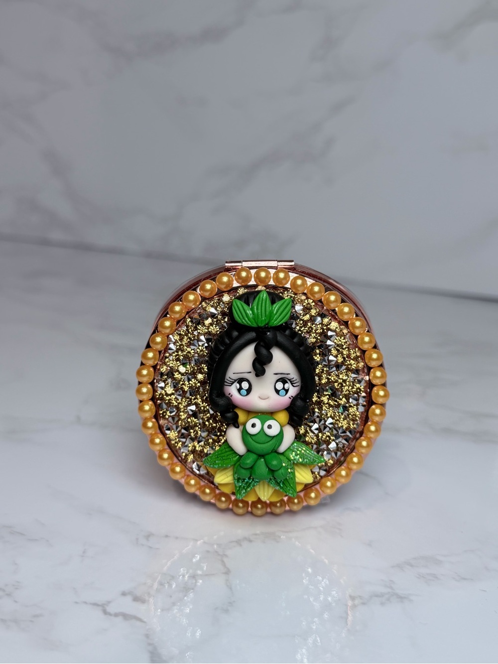 Handmade Tiana Inspired Compact Mirror